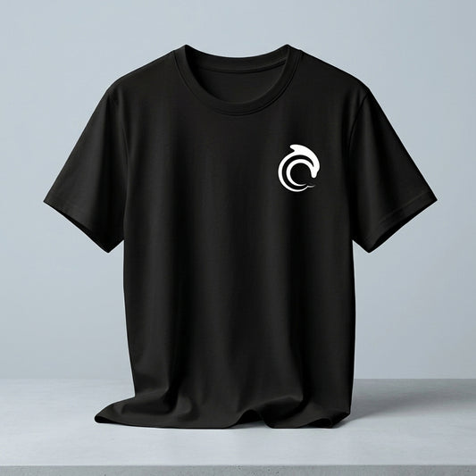 AskDolphin logo T-shirt made from soft combed cotton with minimal chest print